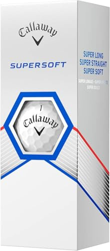 Callaway Supersoft 2023 Golf Balls (White, 3pk) 1 Sleeve Super Long & Improved