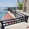 Ringhiera Rialzata di 30 cm per Balcone Parapetto Terrazze Scale Esterne/Interne con Barre Trasversali Corrimano in Acciaio Zincato per Tetto Recinzione del Corridoio(L 40 cm/15.7 in)