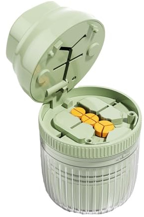 ETOFIXEE Trituradora de Pastillas,Cortador de Pastillas,Rompe Pastillas para Píldoras Pequeñas y Grandes,Partidor de Pastillas para Niños,Ancianos,Mascotas