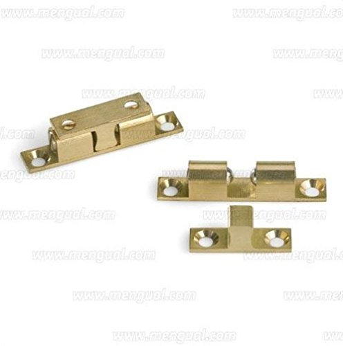 Cricchetto a sfera fermaporta in ottone - misura 8 x 43