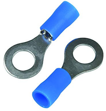 Cartrend 20 Stück Ring-Kabelschuhe, Kabelschuh Ring M6 blau für Kabel 1,5-2,5mm²