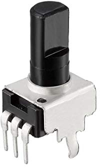sourcing map Carbon Film Rotatif Potentiomètre 10KOhm Variable Résisteur Tour unique 5Pcs Conception de demi-arbre