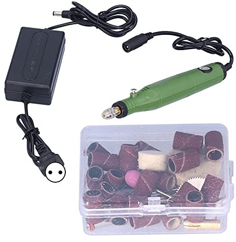 Mini Electric Sander 7000-14000RPM Power Rotary Portable Slip Tool Set Kit for Polishing Engraving Sharpening Grinding(EU Plug)