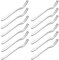 SENZEAL 12 Pezzi Forchette da Frutta in Acciaio Inox 410 Mini Forchette da Dessert Set Forchette da Torta Lucidatura a Specchio 12cm per Insalata di Frutta Cocktail Antipasti Lumache Crostacei