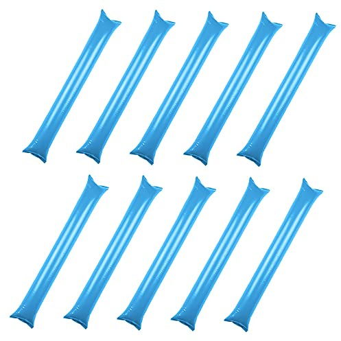 UBIOER 40 PCS Thunder Sticks Cheering Sticks Thicken Bam Bam Cheerleading Noise Makers Balloons for Sporting Events Dance Basketball Football Game Party (Blue)