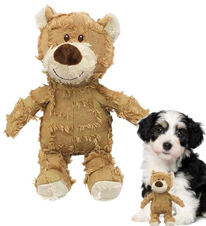 Amesor De Perro De Oso Indestructible, De Oso De Peluche para Perro, para Masticar Perro De Oso Irrompible, Juguetes De Perro Chirriantes, para Mascotas Pequeñas, Medianas Y Grandes
