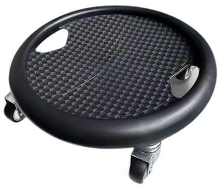 Zxpjkyu Rouleau de Glisse pour Exercices Abdominaux, Plateau Abdominal à 4 Roues, Entraînement de Renforcement du Tronc, Silencieux et Portable, Disque de, Noir