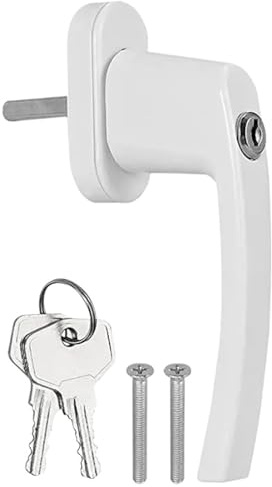 KJUUQBZL 1 st fönsterhandtag universell nyckellåsning låsbar dubbelglasering UPVC fönsterhandtag balkong dörrhandtag