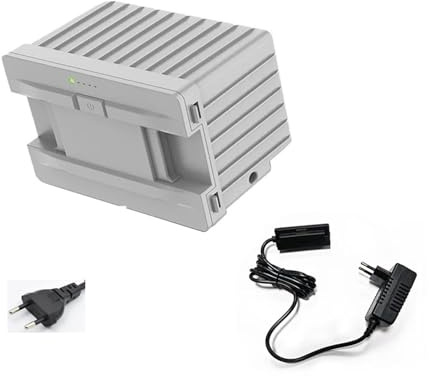 Quixpszto Nevera for Coche con batería extraíble y batería de Litio integrada de 15600 mAh, Compatible con Alpicool P8/CX/TA/TAW/TS/TW/TWW (12/24 V CC y 120-240 V CA).(White-EU-Plug)