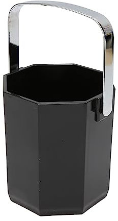 Secchio per Champagne Contenitore per Cubetti di Ghiaccio Ottagonale Raffreddatore per Bevande Raffreddatore per Birra e Vino 5,0 X 4,7 Pollici con Manico in Acciaio
