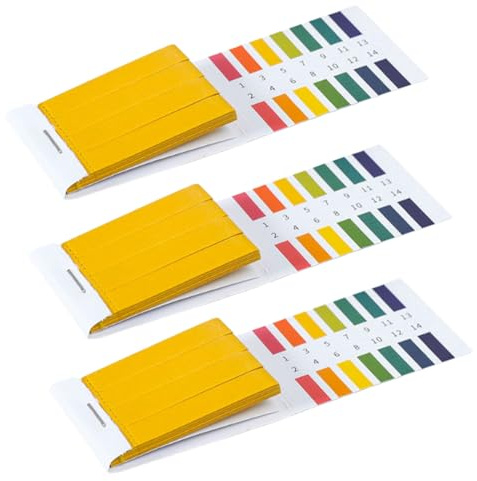 KINDOYO pH-testremsor - 240 styck pH testremsor testpapper för vatten jord drycker andra ämnen kosmetika husdjursmat och diet urin saliv pH 1-14 lackmuspapper litmuspapper