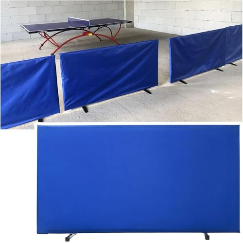 RVUEM Table Tennis Surround Block, Table Tennis Baffle, Quicker and Easier Pick up Balls, Indoor Self Training Privacy Partitions Screen, with 420D Oxford Cloth, for Table Tennis Court
