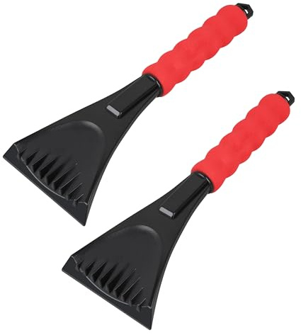 CNGGV Ice Scraper for Cars and Small Trucks 2 Pack,Dang Near Indestructible Ice Scrapers for Car Windshield from Scrape Frost and Ice