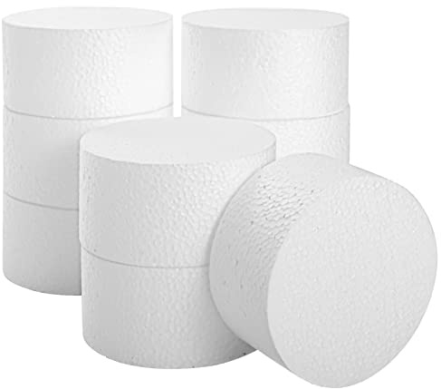 Juvale Foam for Flower Arrangements - 9-Pack, 4 x 2 in - Floral Foam Blocks & Craft Circles for DIY Floral Arrangements