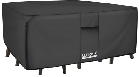 ULTCOVER Waterproof Patio Furniture Cover 136L x 74W in, Black