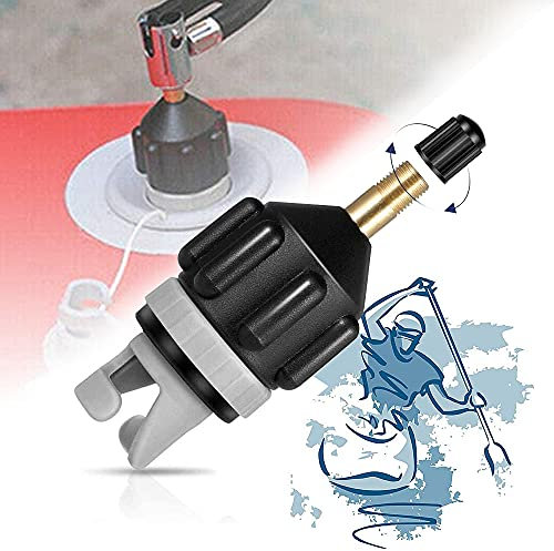 Sup Adapter, XCOZU Sup Luftpumpe Kompressor Inflatable Zubehör Sup Pumpe Adapter Tragbare Sup Ventiladapter, Sup Ventil Adapter für Kanu Kajakfahren Paddelboard Schlauchboot