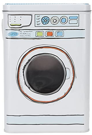Detergent Canister, Laundry Powder Box Large Capacity Decor Display Tin Blue with Handle for Washing Tablets for Storing