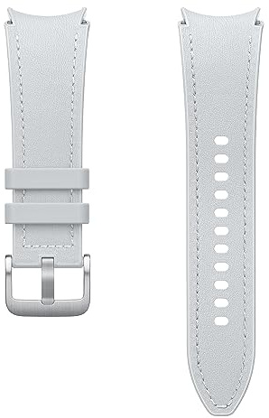 Samsung Galaxy Official Hybrid Eco-Leather Band (S/M) for Galaxy Watch, Silver