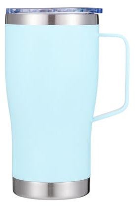 G HOM 20oz/600ml Tumbler with Straw and Lid, Simply Modern Tumbler Cup, Stainless Steel Vacuum Insulated Travel Mug with Straw, Leak-Proof Double Wall Flask with Handle for Hot & Cold Coffee on the go