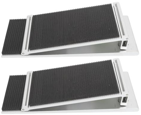 1 Paar Schwellenrampe, Rollstuhl-Einstiegsrampe, Rollstuhlrampe aus Aluminiumlegierung, Verstellbare Mobilitätszugangsschwellenrampe für das Badezimmer zu Hause