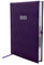 2025 Buchkalender Chefplaner A5 1 Tag 1 Seite auch sonntags violett metallic