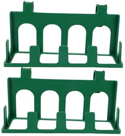 PHENOFICE Lot De 2 Supports À Fleurs Suspendus Pour Plate-forme Rostrum - Support À Fleurs Vert Facile À Installer - Panier À Fleurs Pour Conférence Et Événement
