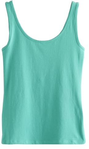 NEXT Femme Débardeur à Larges Bretelles Turquoise Blue L