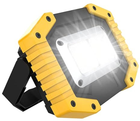 Luz Portatil - Foco Led Batería - Foco Led Recargable | Linterna De Trabajo Usb 30w 2000lm | Luz Mecánica a Prueba De Agua Para El Lugar De Trabajo Reparación De Automóviles Sitio De Construcción Cam