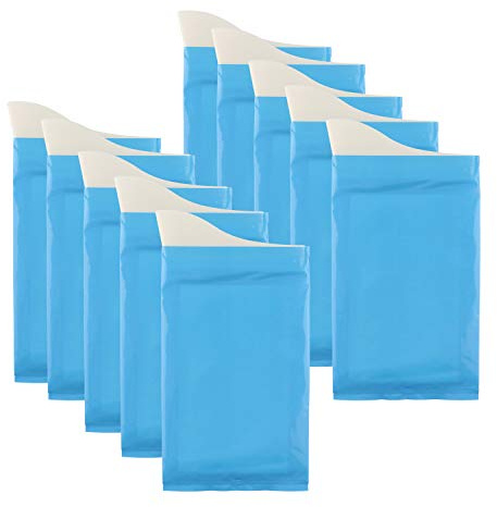 GGBuy Disposable Urine Bags Camping Pee Bags for Travel Urinal Toilet Super Absorbent Traffic Jam Emergency Portable Urine Bag Pee Bags Car Toilet for Men Women Children Brief Relief, 10 Pieces