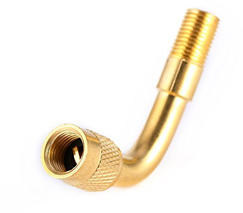 KIMISS Reifen Ventilverlängerungg, Ventiladapter mit Winkel Ventilverlängerung 90 Grad, Winkelventil; Universal Extender Adapter Set für Autoventil Rennrad Motorrad Fahrrad Auto