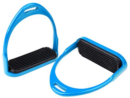 Inzopo Stirrup Horse Riding Equestrian Lightweight Aluminum Stirrups Variety Colors Blue