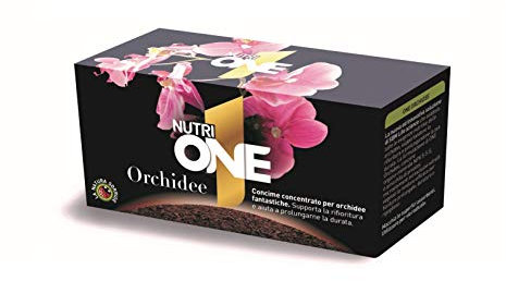 NUTRI1ONE Orchidee, Concime concentrato per Orchidee in ampolle predosate per 1 litro di acqua per favorire la fioritura e prolungarne la durata. 20 ampolle