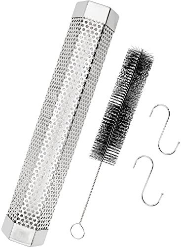 CENPEK Boîte de fumoir à gaz en acier inoxydable pour barbecue électrique, gaz, charbon de bois, facile pour le chauffage ou le froid, meilleur accessoire de barbecue et fumoir