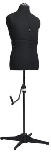 Mannequin de couture ajustable pour homme Noir Taille 37 45
