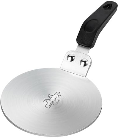 MERMOO YILAN Placa adaptadora de inducción, bandeja de descongelación rápida, difusor de calor, convertidor de placa de inducción de 13 cm, placa de descongelación de carne, soporte para ollas de moca