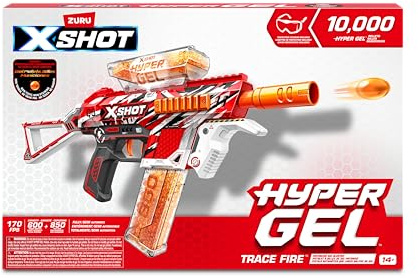 Zuru XSHOT Hyper Gel Trace Fire leksakspistol 170 fps