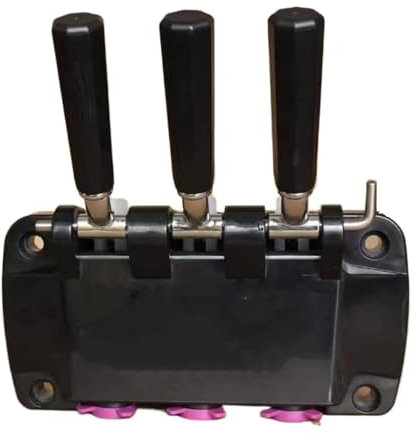 Accesorios for electrodomésticos de cocina, pieza de repuesto del panel del bloque frontal de la válvula de descarga negra, compatible con reemplazos de placa delantera de la máquina de helado MK Soft