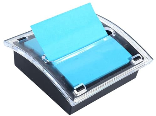 Pop Up Notes Dispenser with 400 Sheet of 3x3 Inch Blue Sticky Notes Self-Stick Note Pad Holder for Desk Office School Classroom Home Supplies