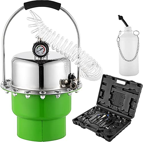 Kit spurgo freni a pressione pneumatica Strumento for il cambio dell'olio del liquido dei freni dell'auto con serbatoio da 5 litri for il di spurgo dei freni e della frizione(Groen)