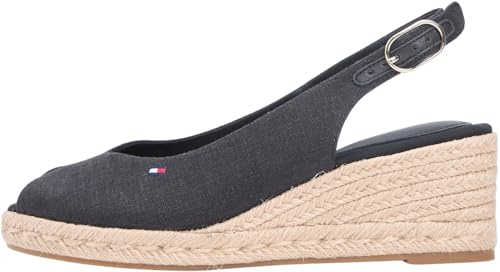 Tommy Hilfiger Mid Wedge Espad Slingback Fw0fw09228 Espadrilles compenséesFemme