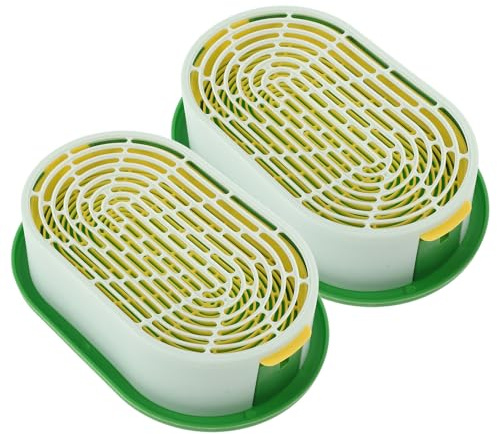 GARIOUANS Set 2 Pezzi Fioriera per Gatta da Interno, Vassoio di Coltivazione Senza Terra, Cassetta per Piantare Gatta per Animali Domestici, Kit Coltivazione Erbe