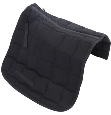 GOWENIC GOWENIC Ergonomisk Design Sadelunderlägg för Hästar Enkelt Underhåll Ridutrustning för Ridsport Lång Livslängd Hästsadelunderlag 20.11oz (Svart) (Svart)