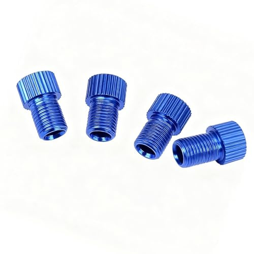Picysa Cykelventiladapter Lätt och Hållbar Koppling för Landsvägscykling Luftpump eller Kompressor - Högkvalitativ Aluminiumlegering, 3 * 1 * 1 Cm (Blå)
