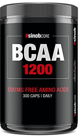 BCAA Kapseln Hochdosiert 1200 mg + Vitamin B6-1 x 300 Triple Mega Caps mit den Essentiellen Aminosäuren Leucin, Valin und Isoleucin im Verhältnis 2:1:1