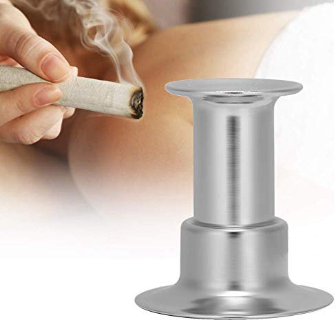 Extincteur à bâtonnet Moxa en acier inoxydable, extincteur facultatif à rouleau de Moxibustion multi-spécifications avec base stable pour plateaux de cendriers (2cm)