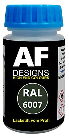 Alex Flittner Designs Pennarello vernice RAL 6007 verde bottiglia opaco 50 ml ad asciugatura rapida acrilico