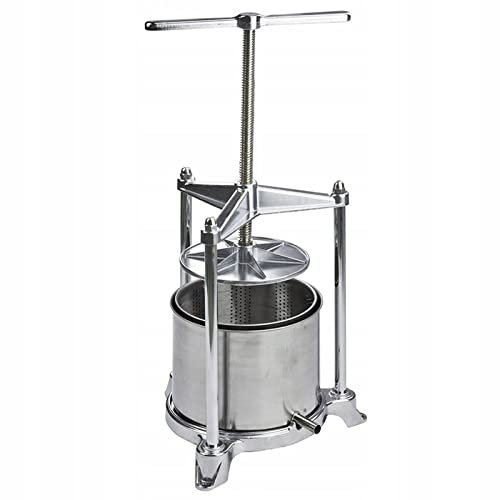 La zappa Torchietto premitutto in Inox e Alluminio, adatto come pressa per liquore, frutta ed olive (5 lt)