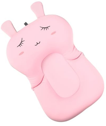 HAPINARY Cojín Flotante Para Baño De Bebés Almohadilla Para Bañera Infantil Soporte Ergonómico Con Múltiples Hebillas Para Seguridad y Comodidad El Baño Del Recién Nacido Color Rosa Princes