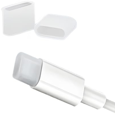 FeJu Tapa protectora USB-C | Pack de 6 | Transparente | Plástico | Tapa antipolvo USB-C Conector Conector USB-C Cubierta a prueba de polvo Protector antipolvo Tapas para USB Tipo C