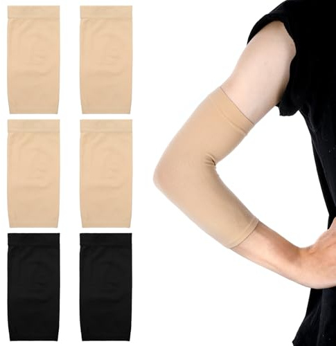 DIVINA VITAE Lot de 3 paires de housses de tatouage pour avant-bras - Noir - En élasthanne - Pour couvrir les tatouages et comme protection solaire - Pour hommes et femmes, multicolore, 21 x 10 cm